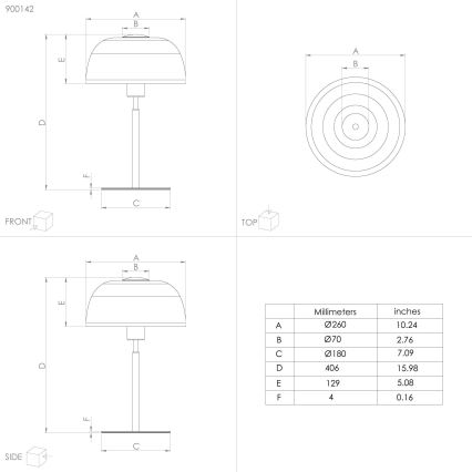 Eglo - Candeeiro de mesa 1xE27/40W/230V preto/branco
