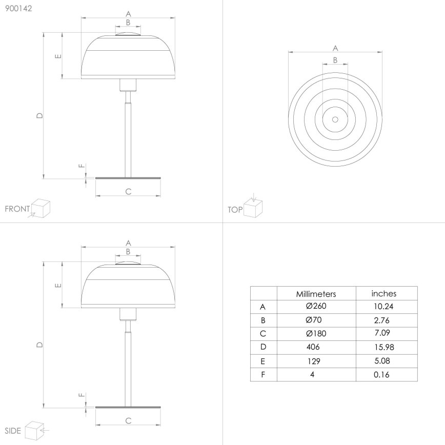 Eglo - Candeeiro de mesa 1xE27/40W/230V preto/branco
