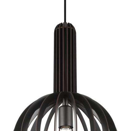 Eglo - Candelabro suspenso 1xE27/40W/230V diâmetro 31 cm preto