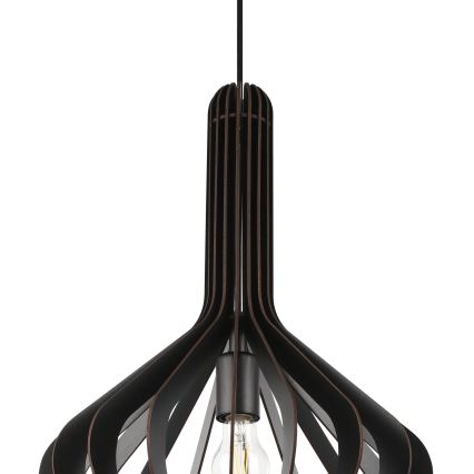 Eglo - Candelabro suspenso 1xE27/40W/230V diâmetro 38 cm preto