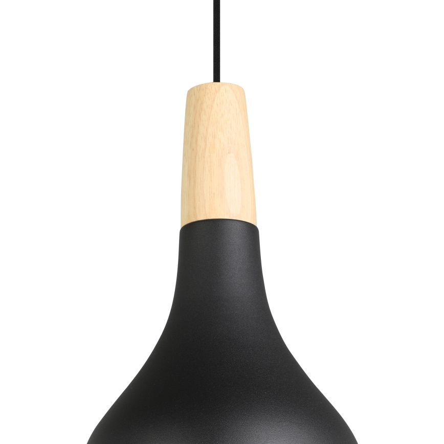 Eglo - Candelabro suspenso 1xE27/40W/230V diâmetro 18 cm preto