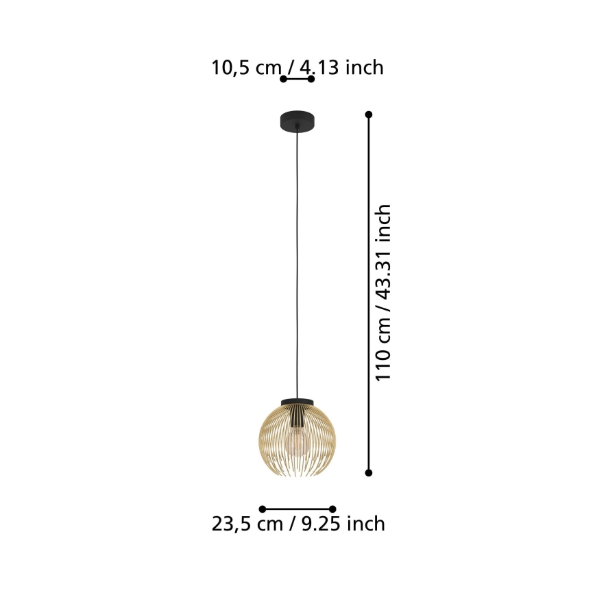 Eglo - Candelabro suspenso 1xE27/40W/230V