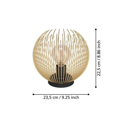 Eglo - Candeeiro de mesa 1xE27/40W/230V