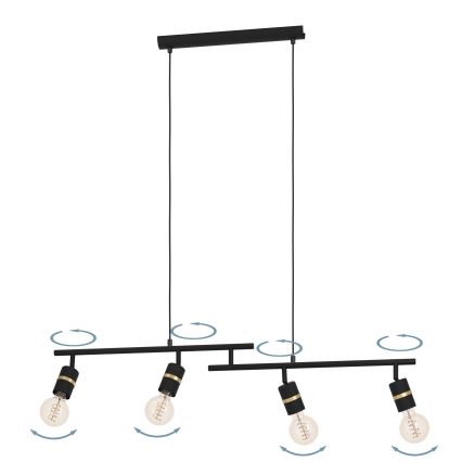 Eglo - Candelabro suspenso 4xE27/10W/230V