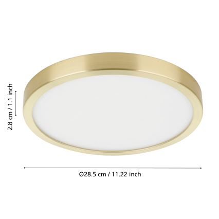 Eglo - Iluminação de teto LED LED/20,5W/230V diâmetro 28,5 cm