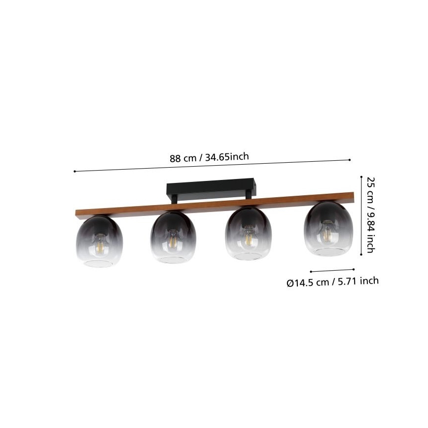 Eglo - Candelabro integrado 4xE27/40W/230V