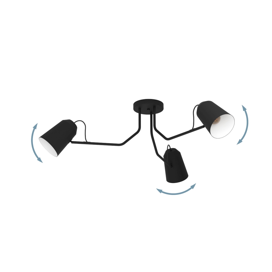 Eglo - Candelabro integrado 3xE27/25W/230V