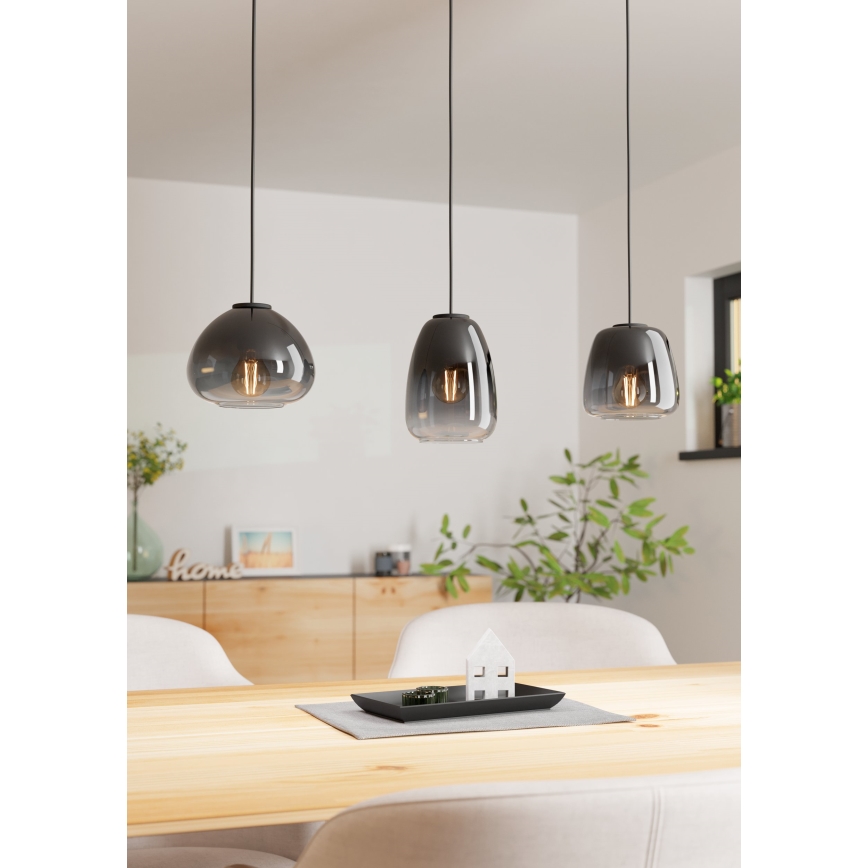 Eglo - Candelabro suspenso 3xE27/40W/230V