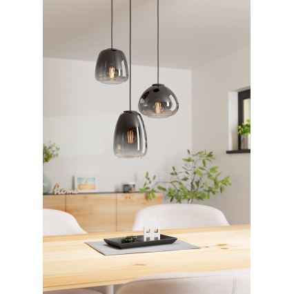 Eglo  - Candelabro suspenso 3xE27/40W/230V diâmetro 43 cm