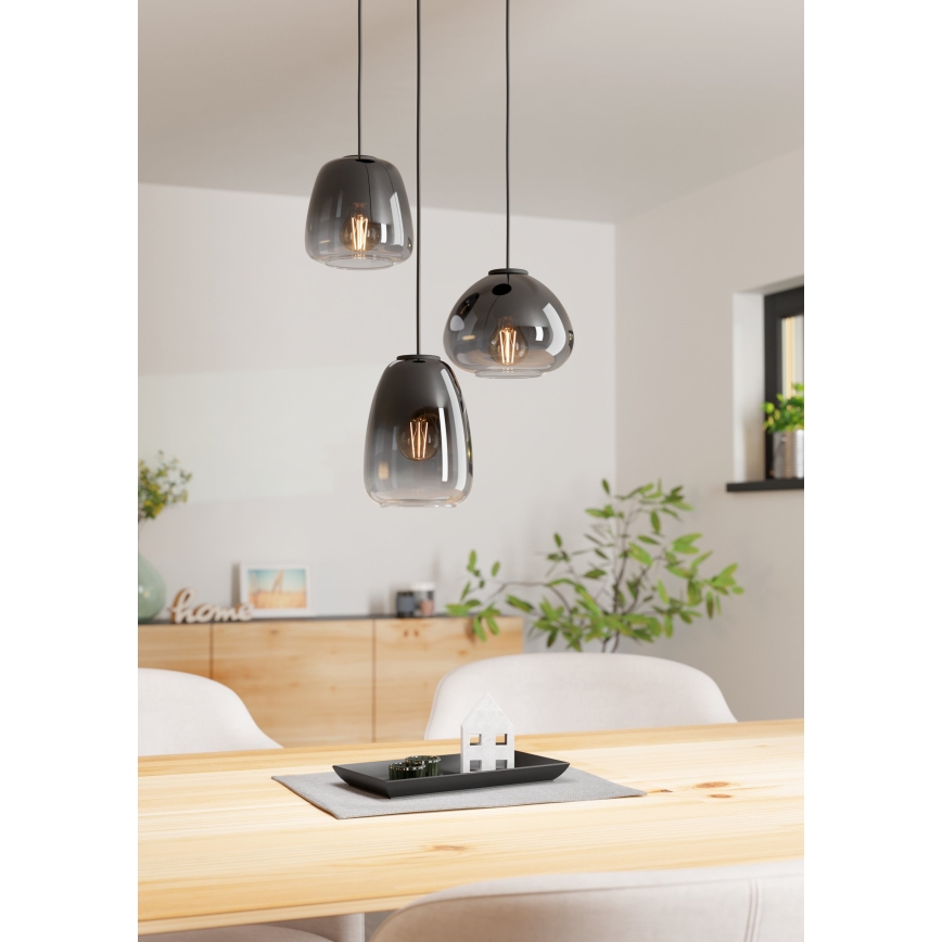 Eglo  - Candelabro suspenso 3xE27/40W/230V diâmetro 43 cm