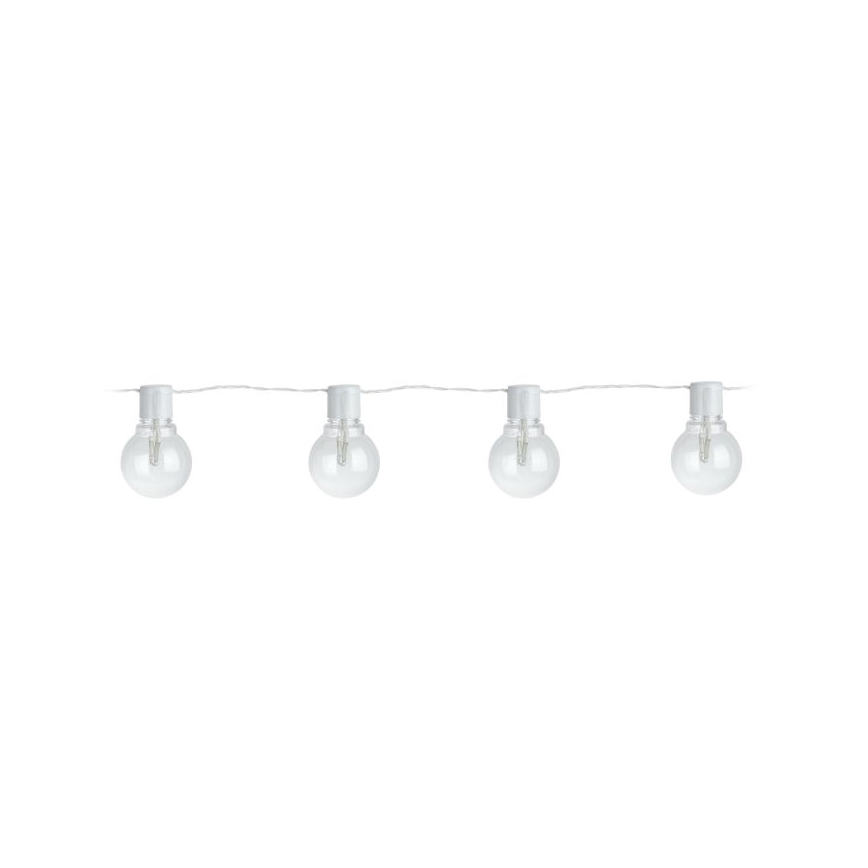 Eglo - Corrente decorativa exterior LED 16xLED/0,064W/24V IP44 branco