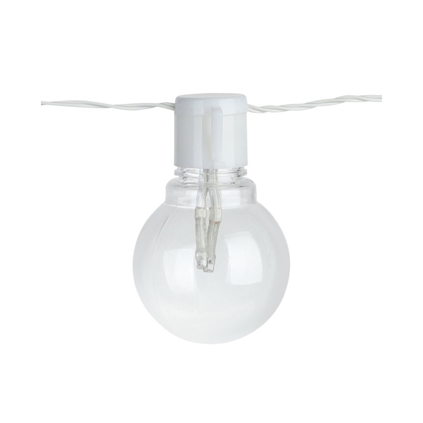 Eglo - Corrente decorativa exterior LED 16xLED/0,064W/24V IP44 branco