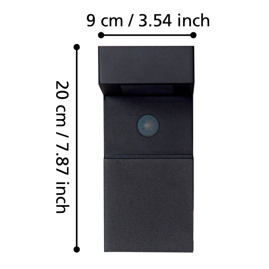 Eglo - Iluminação solar exterior LED com sensor 18xLED/0,2W/3,7V IP44