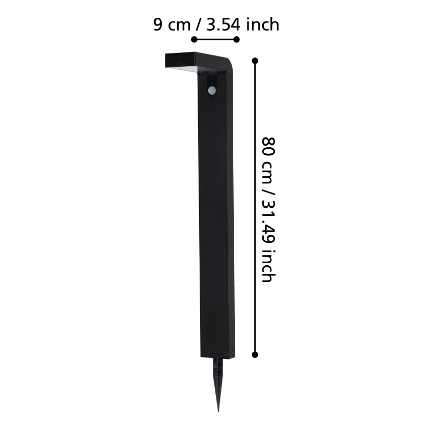 Eglo - Candeeiro exterior solar LED com sensor 18xLED/0,2W/3,7V 2200 mAh IP44