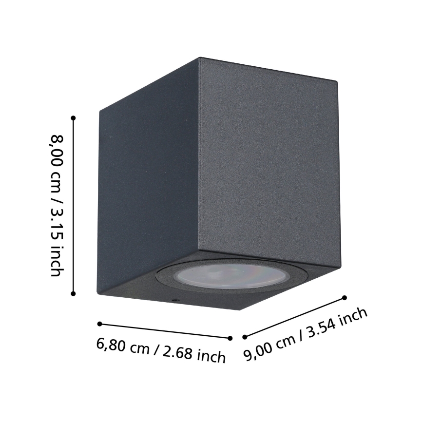 Eglo - Iluminação de parede exterior LED 1xGU10/4,6W/230V IP44