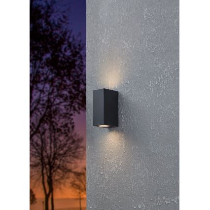 Eglo - Iluminação de parede exterior LED 2xGU10/4,6W/230V IP44