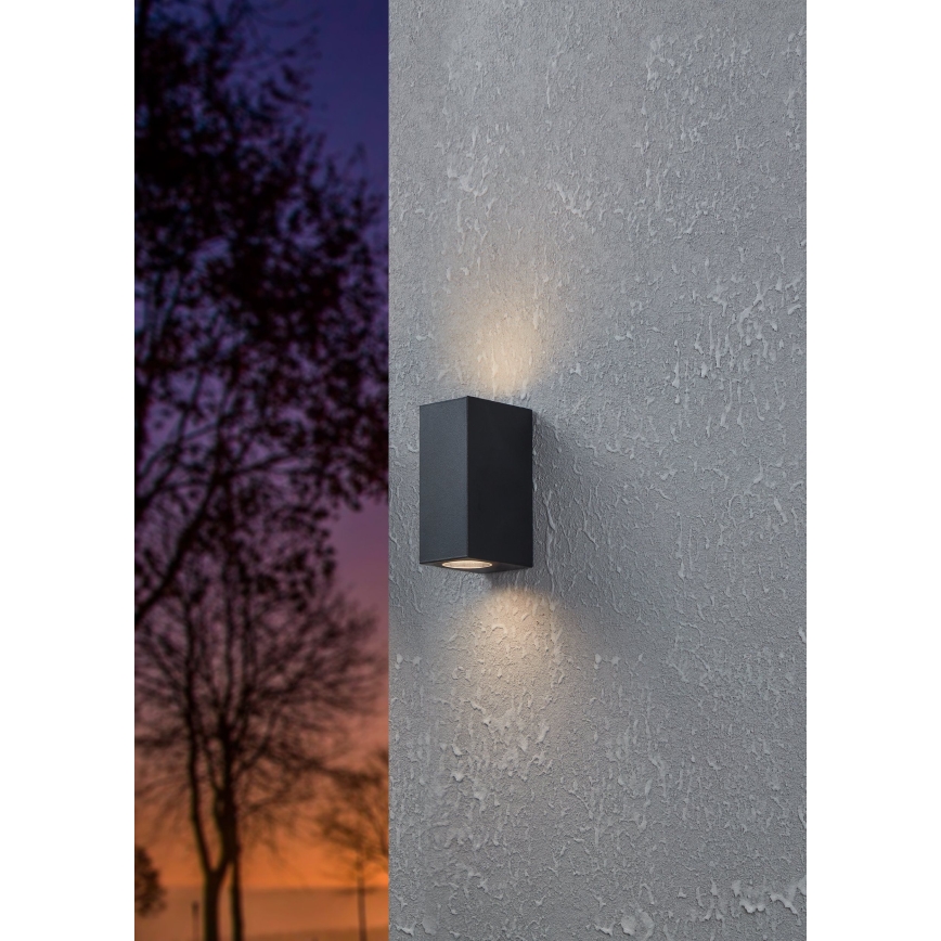 Eglo - Iluminação de parede exterior LED 2xGU10/4,6W/230V IP44