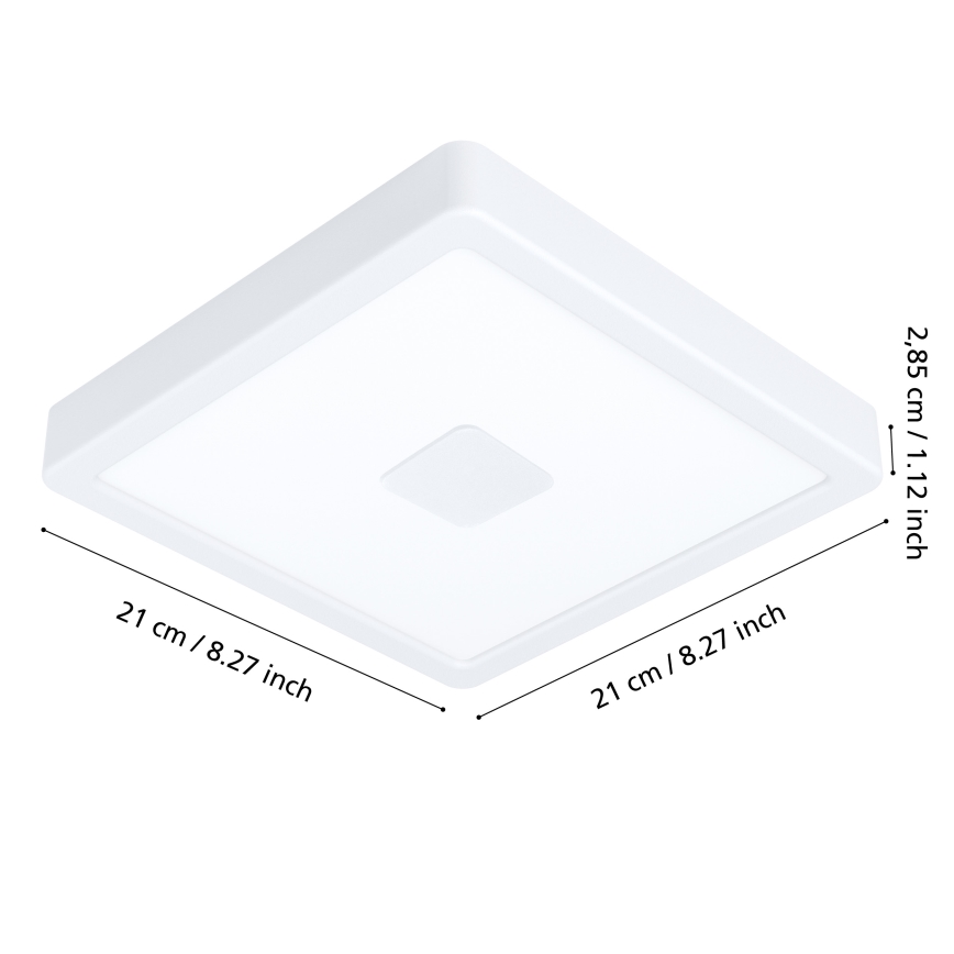 Eglo - Iluminação de teto exterior LED LED/17W/230V IP44 branco