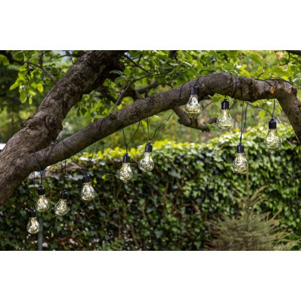 Eglo - Corrente decorativa exterior LED 10xLED/0,06W/3V IP44
