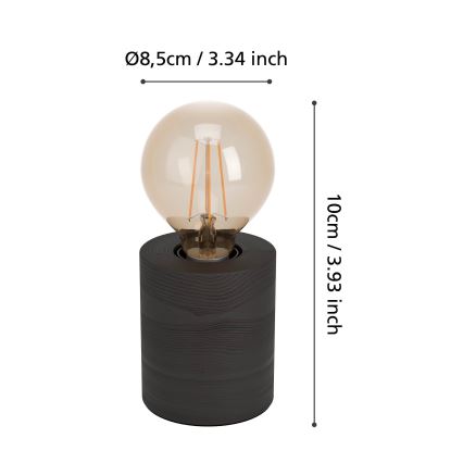 Eglo - Candeeiro de mesa 1xE27/28W/230V