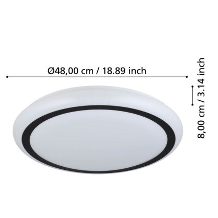 Eglo - Iluminação de teto LED LED/19,5W/230V