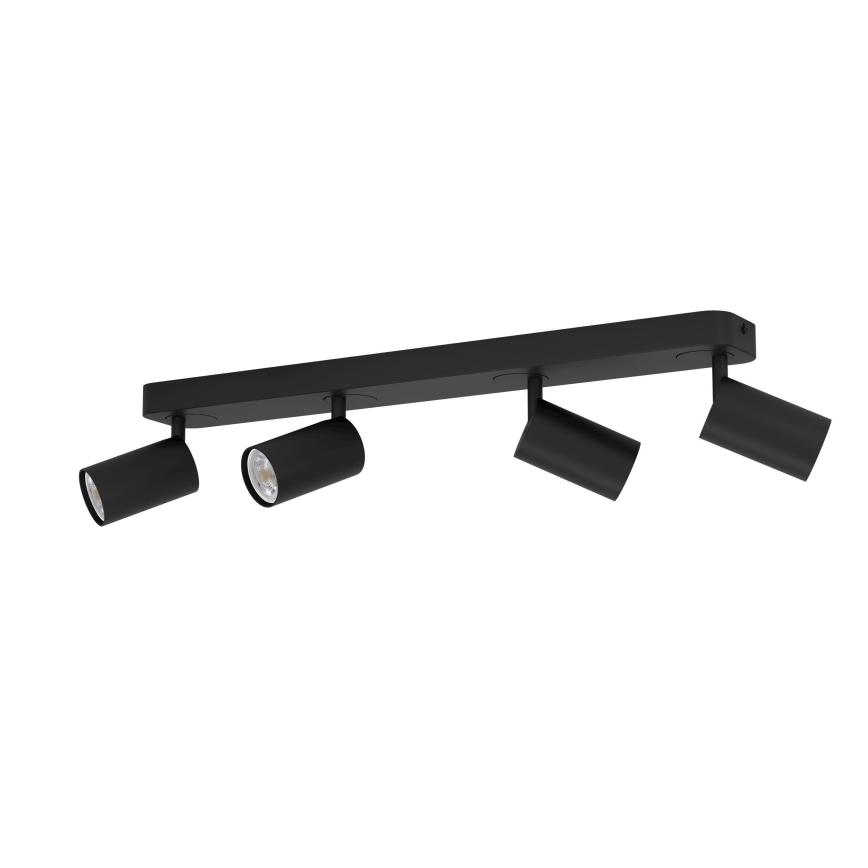 Eglo - Foco LED RGBW com regulação 4xGU10/4,9W/230V preto