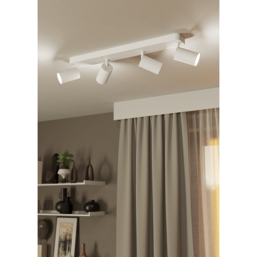 Eglo - Foco LED RGBW com regulação 4xGU10/4,9W/230V branco