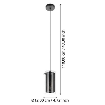 Eglo - Candelabro suspenso 1xE27/10W/230V