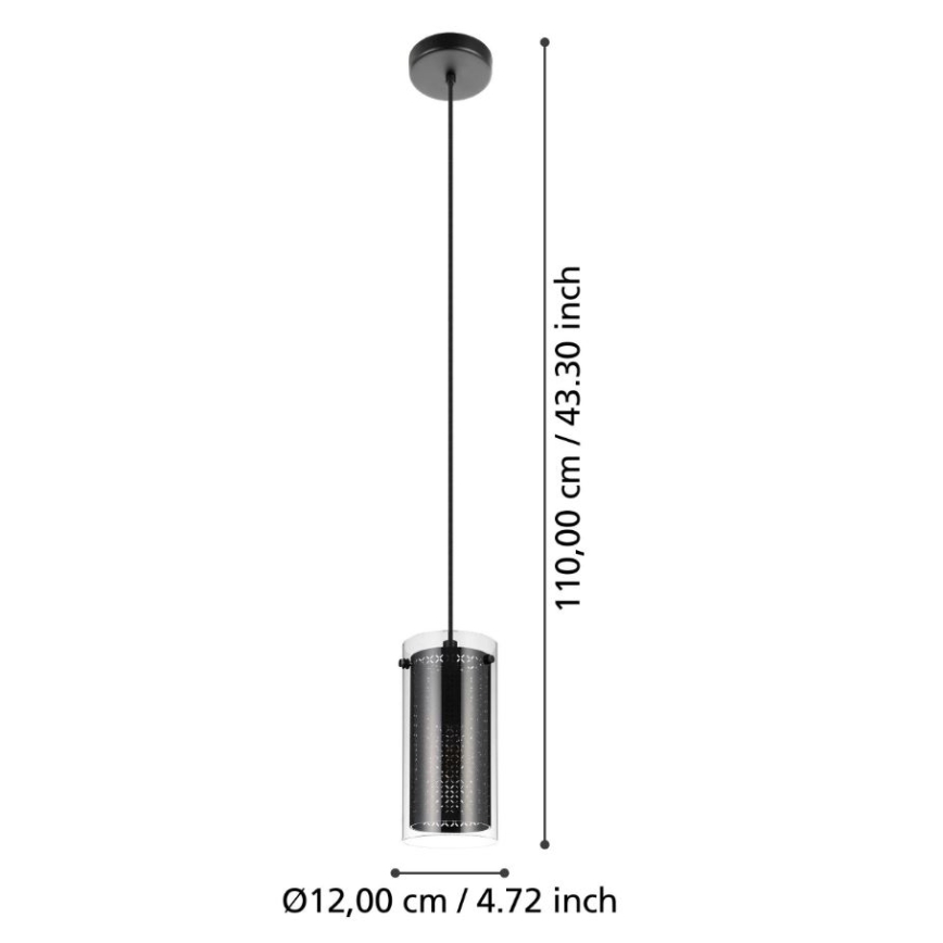 Eglo - Candelabro suspenso 1xE27/10W/230V