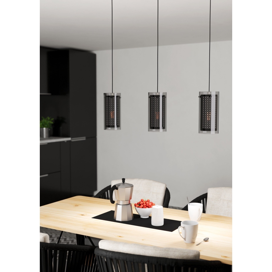 Eglo - Candelabro suspenso 3xE27/10W/230V