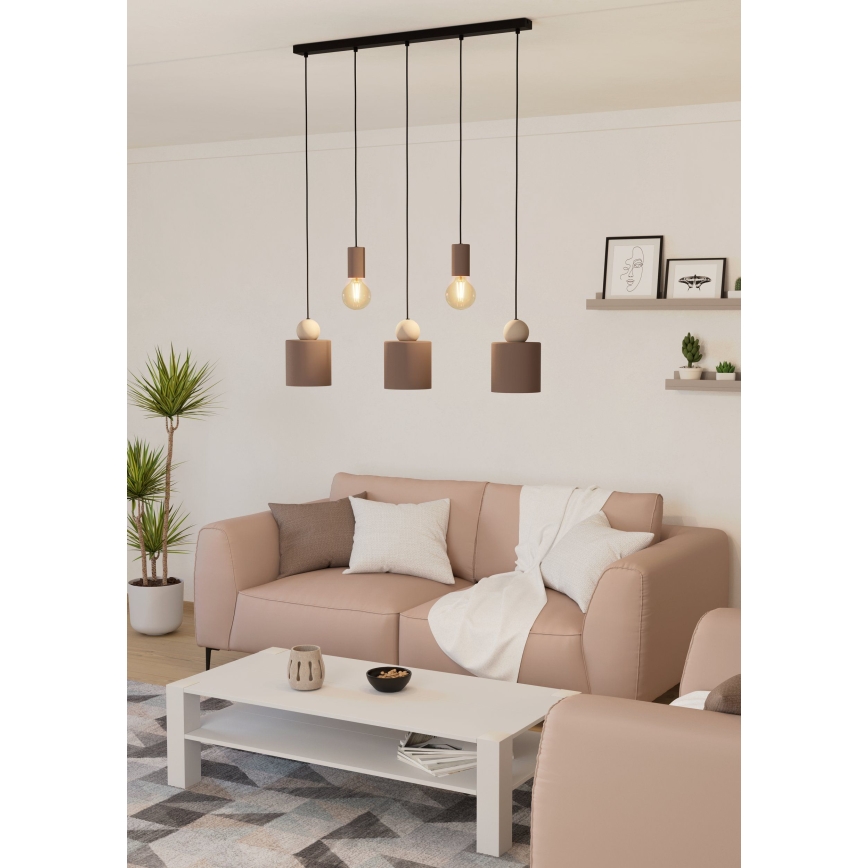 Eglo - Candelabro suspenso 5xE27/40W/230V