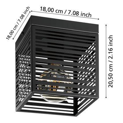 Eglo - Iluminação de teto 1xE27/40W/230V