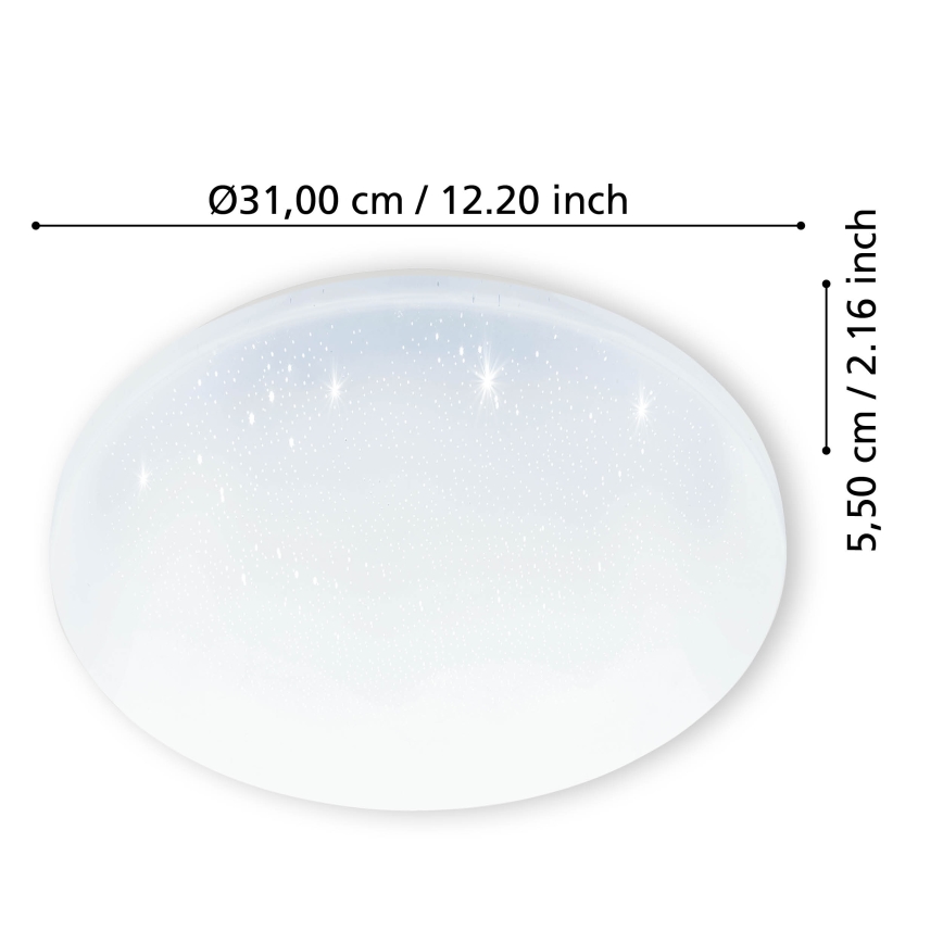 Eglo - Iluminação de teto de casa de banho LED LED/18W/230V IP44