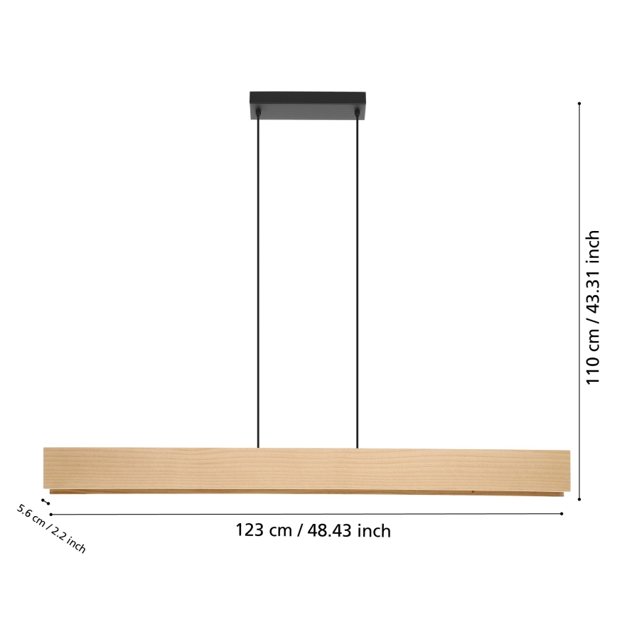 Eglo - Candeeiro suspenso LED RGBW com regulação LED/35W/230V 2700-6500K