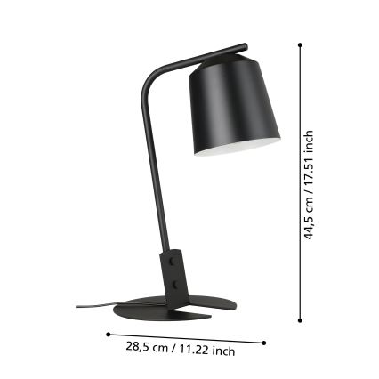 Eglo - Candeeiro de mesa 1xE27/40W/230V