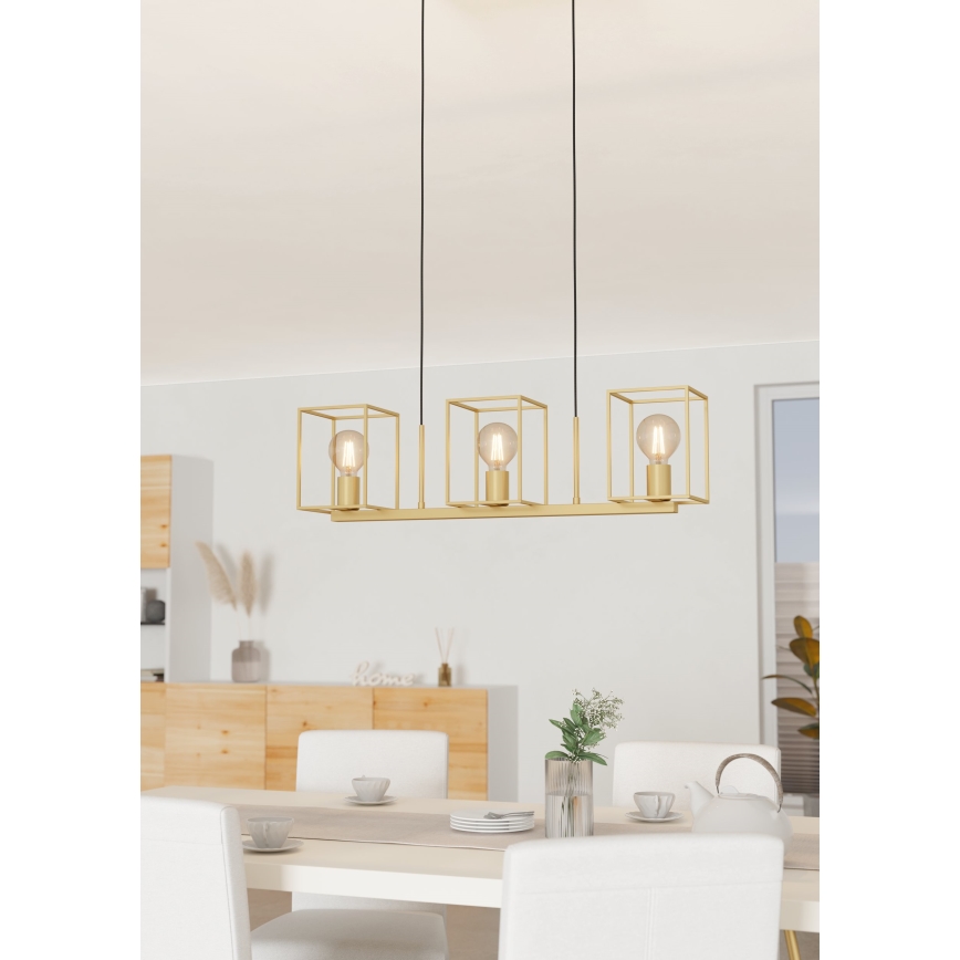 Eglo - Candelabro suspenso 3xE27/40W/230V