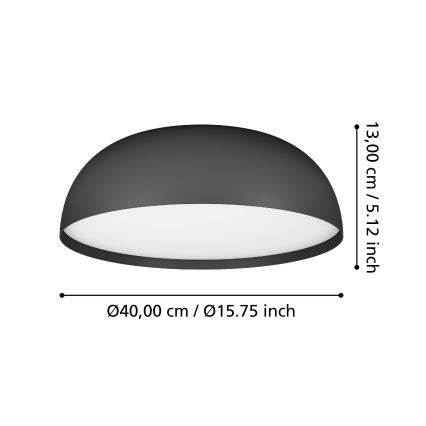 Eglo - Iluminação de teto LED RGBW com regulação 3xLED/7,5W/230V 2700-6500K diâmetro 40 cm