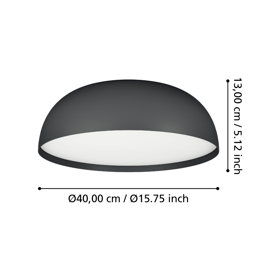 Eglo - Iluminação de teto LED RGBW com regulação 3xLED/7,5W/230V 2700-6500K diâmetro 40 cm