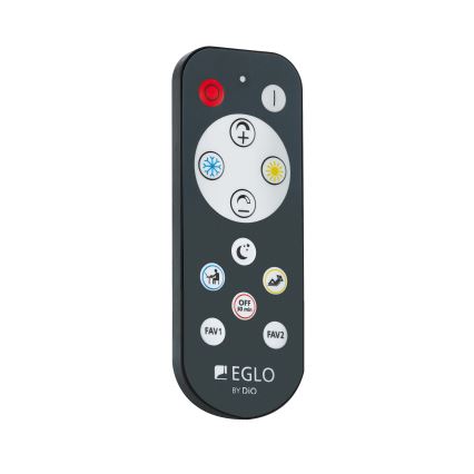Eglo - Iluminação de teto LED com regulação LED/15W/230V dourado + controlo remoto