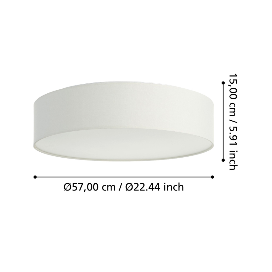 Eglo - Iluminação de teto LED RGBW com regulação LED/35W/230V 2700-6500K branco