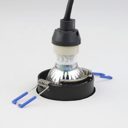 Eglo - Iluminação embutida 1xGU10/35W/230V preto