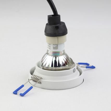 Eglo - Iluminação embutida 1xGU10/35W/230V branco