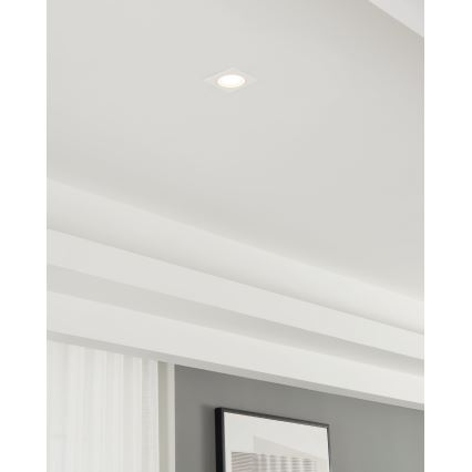 Eglo - Iluminação embutida 1xGU10/35W/230V branco