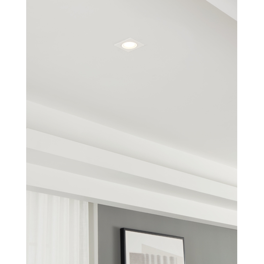 Eglo - Iluminação embutida 1xGU10/35W/230V branco