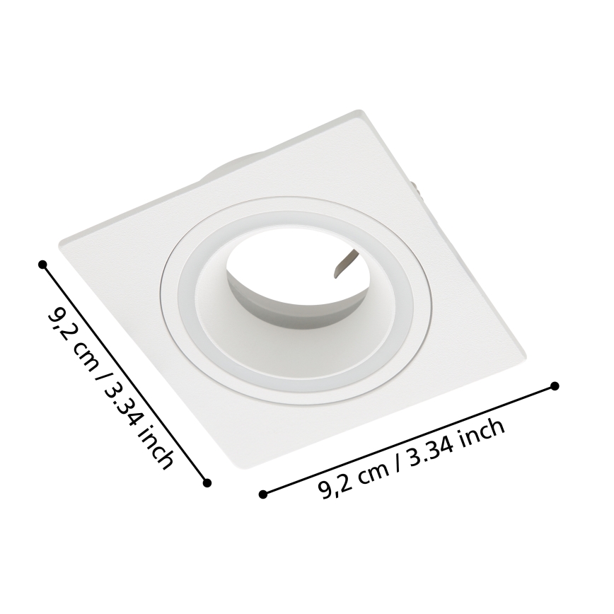 Eglo - Iluminação embutida 1xGU10/35W/230V branco