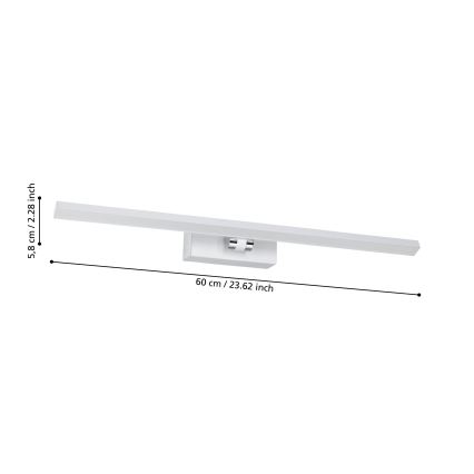 Eglo - Iluminação de espelho de casa de banho LED LED/5W/230V IP44 branco
