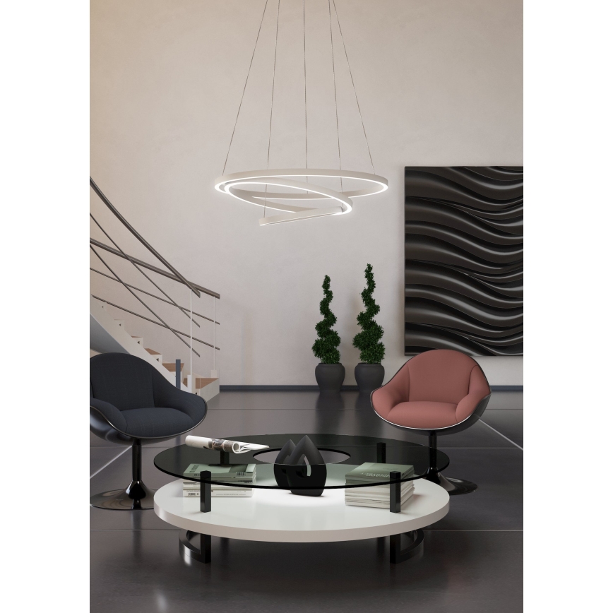 Eglo - Candelabro suspenso LED com regulação LED/43,2W/230V branco
