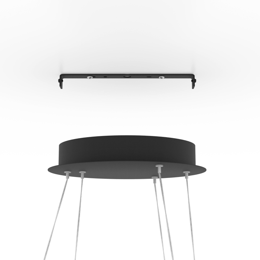 Eglo - Candelabro suspenso LED com regulação LED/43,2W/230V preto