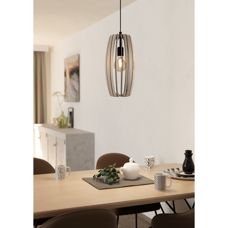 Eglo - Candelabro suspenso 1xE27/40W/230V cremoso