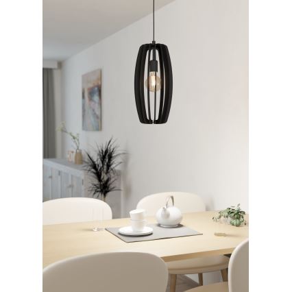 Eglo - Candelabro suspenso 1xE27/40W/230V preto